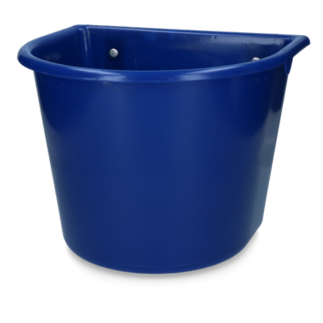Feed trough 15 l with hooks Dark blue