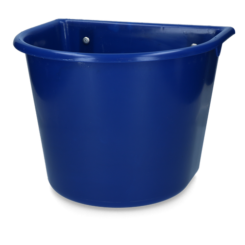 Feed trough 15 l with hooks Dark blue