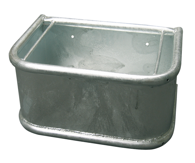 Feed Trough Horse galvanized steel 45x34x24cm RH