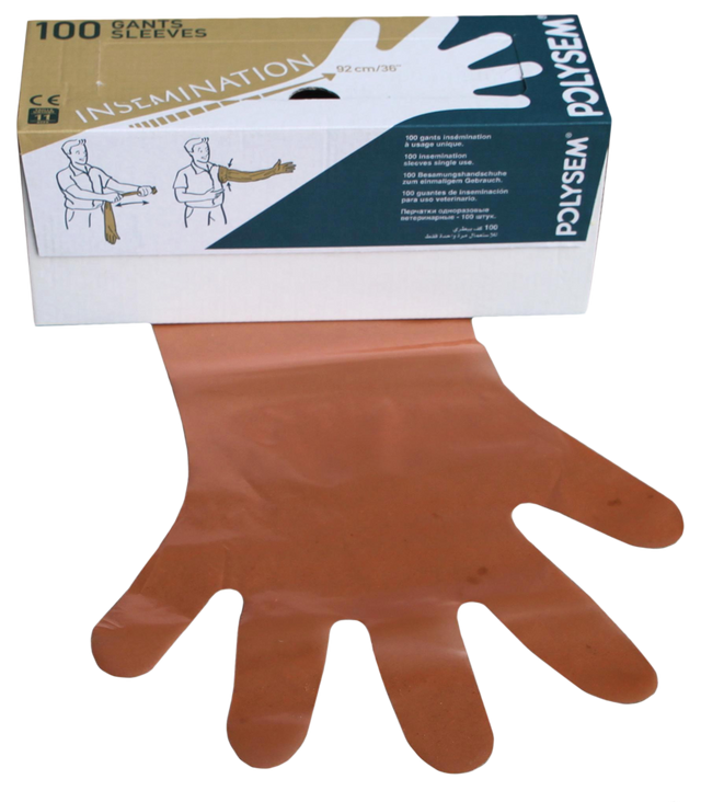 Disposable Vet Gloves Orange