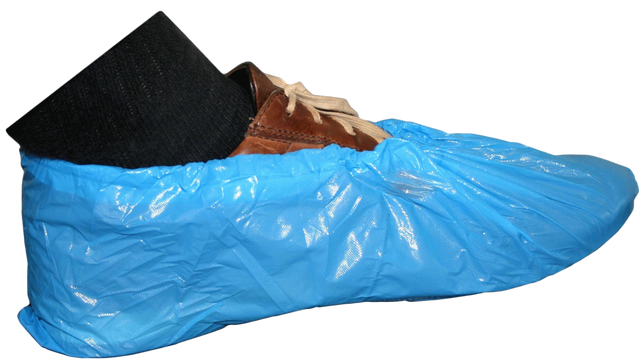 Disposable Shoe Cover blue CPE