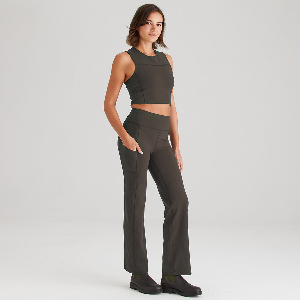 Ridgeline Women's Infinity Straight Leg Leggings – Deep Forest