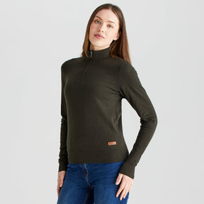 Ridgeline Women's Melford 1/4 Zip – Deep Forest
