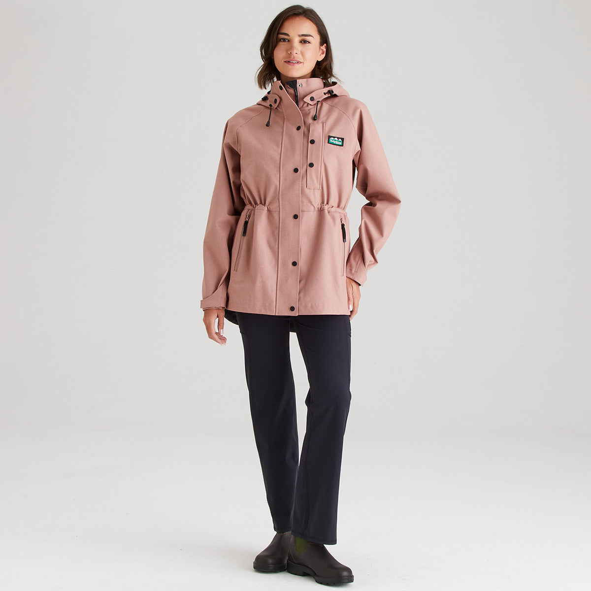 Ridgeline Women's Monsoon Light Jacket – Dusky Pink