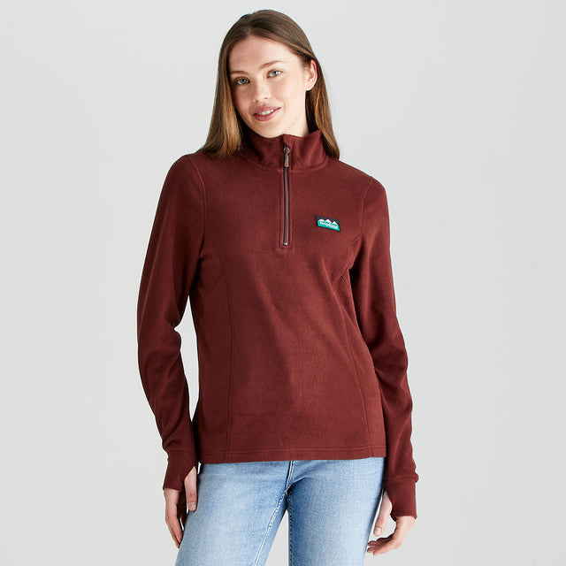 Ridgeline Women's Narvik Fleece – Oxblood