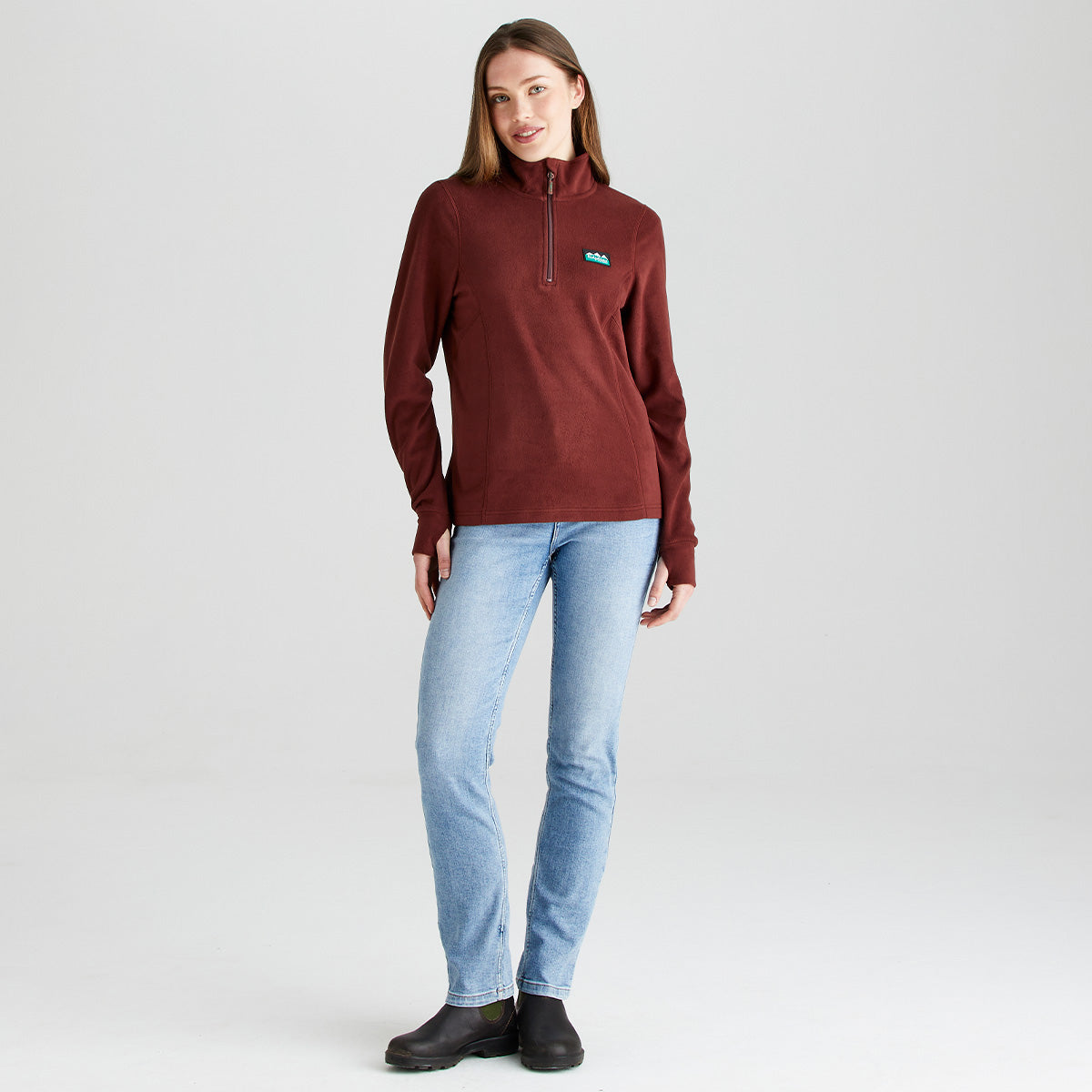 Ridgeline Women's Narvik Fleece – Oxblood
