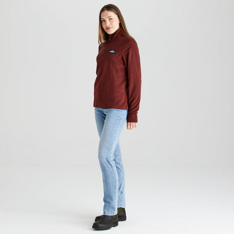 Ridgeline Women's Narvik Fleece – Oxblood
