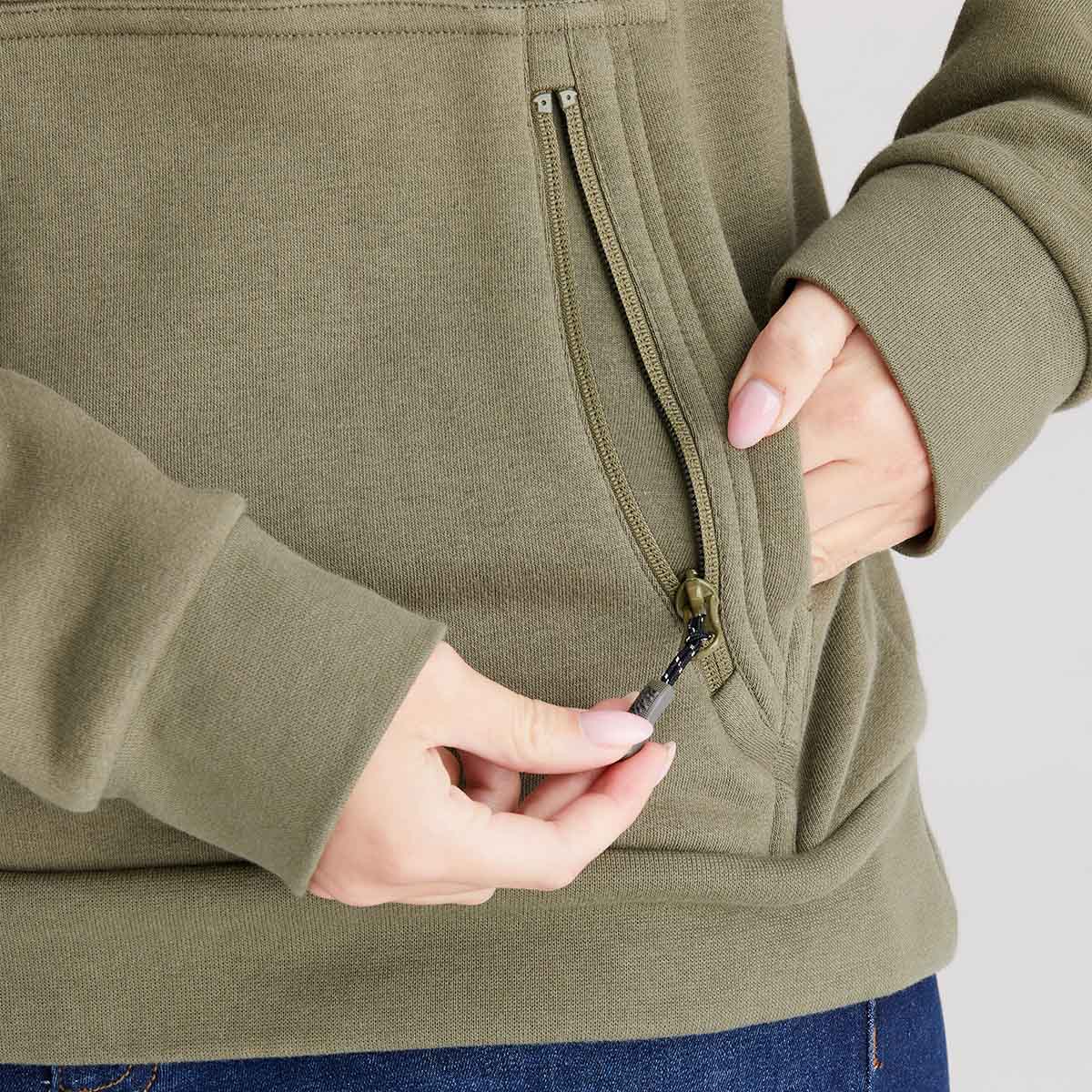 Ridgeline Women's Signature Hoodie – Khaki Green