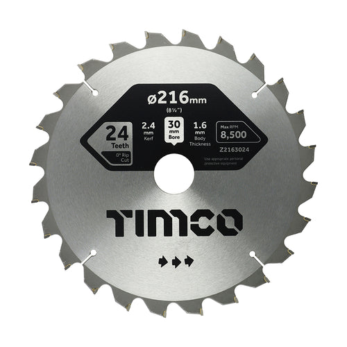 Timco Zero Degree Mitre Saw Blades