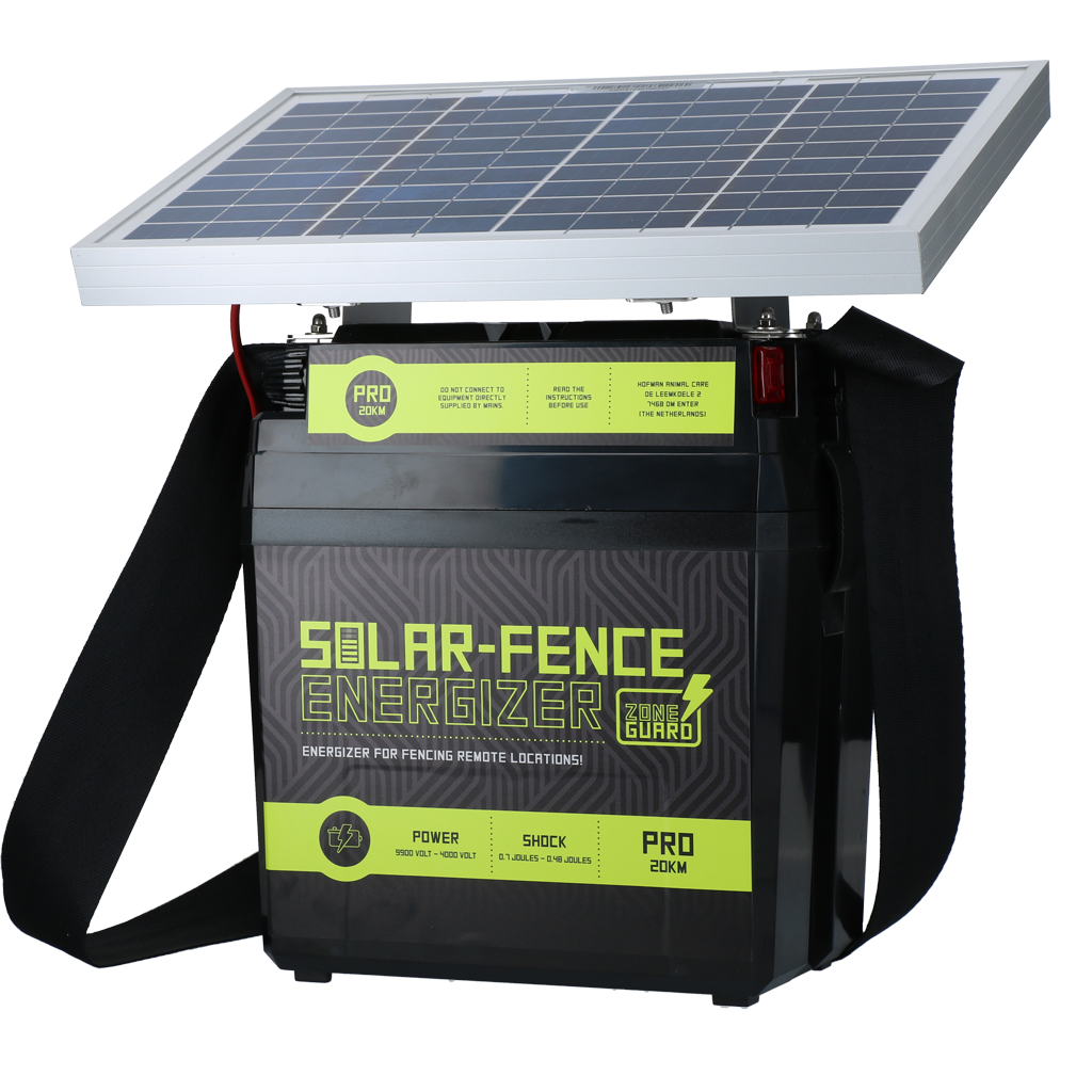ZoneGuard Solar-Fence Energizer Pro 20 km