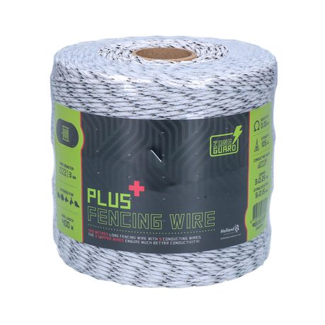 ZoneGuard 3 mm Plus fencing wire white and black 400 m