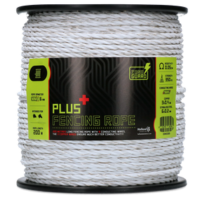 ZoneGuard 6 mm Plus fencing rope white 200 m