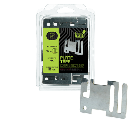 ZoneGuard Tape connector start end plate stainless steel