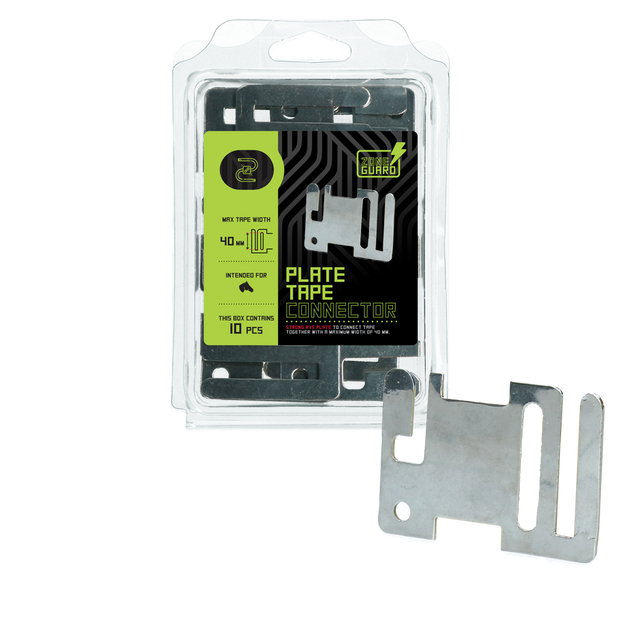 ZoneGuard Tape connector start end plate stainless steel