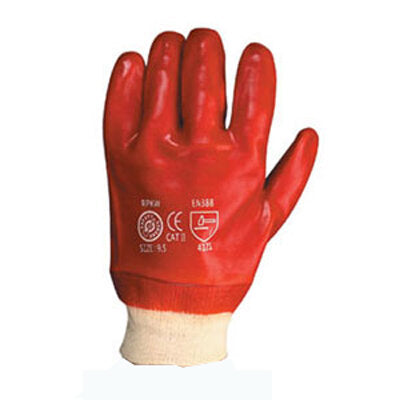 Red PVC Gloves