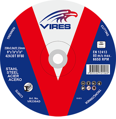 Vires Cutting Disc 230mm x 3.0mm