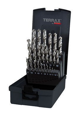 Terrax Twist Drill Set HSS Ground