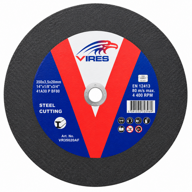 Vires Steel Cutting Disc 350mm x 3.5mm