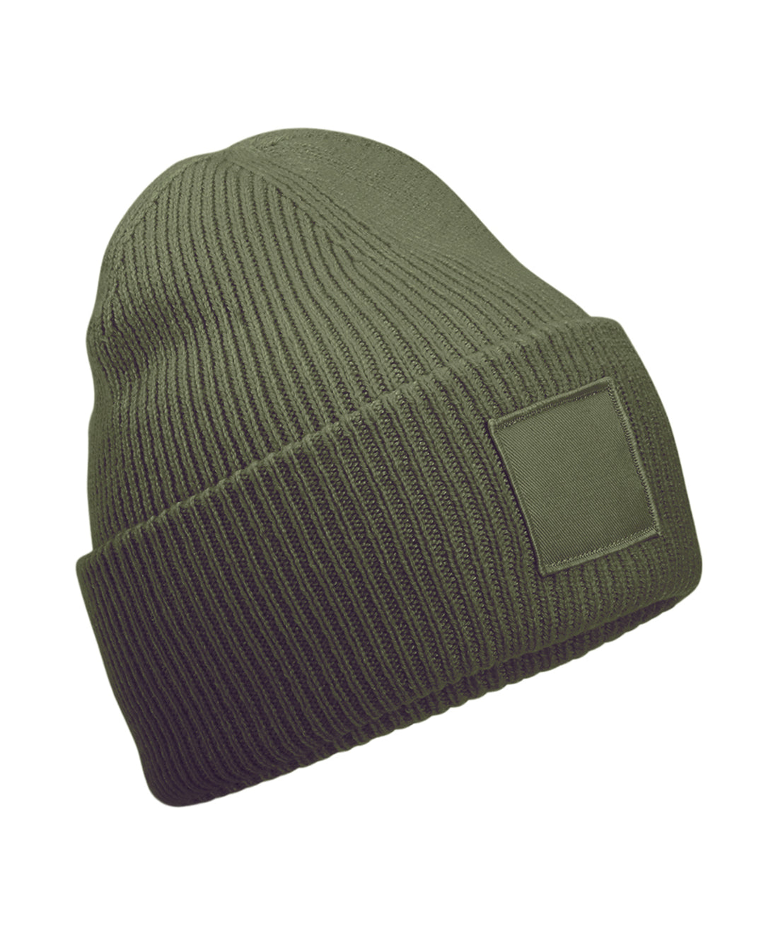 Beechfield Deep-Cuffed Tonal Patch Beanie (B336R)