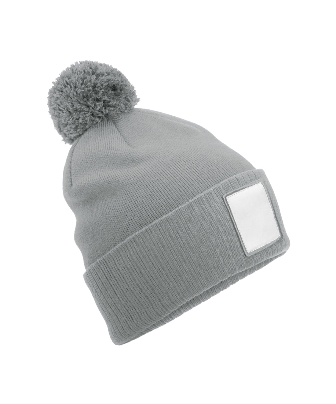 Beechfield Appliqué Patch Pom Beanie (B338R)