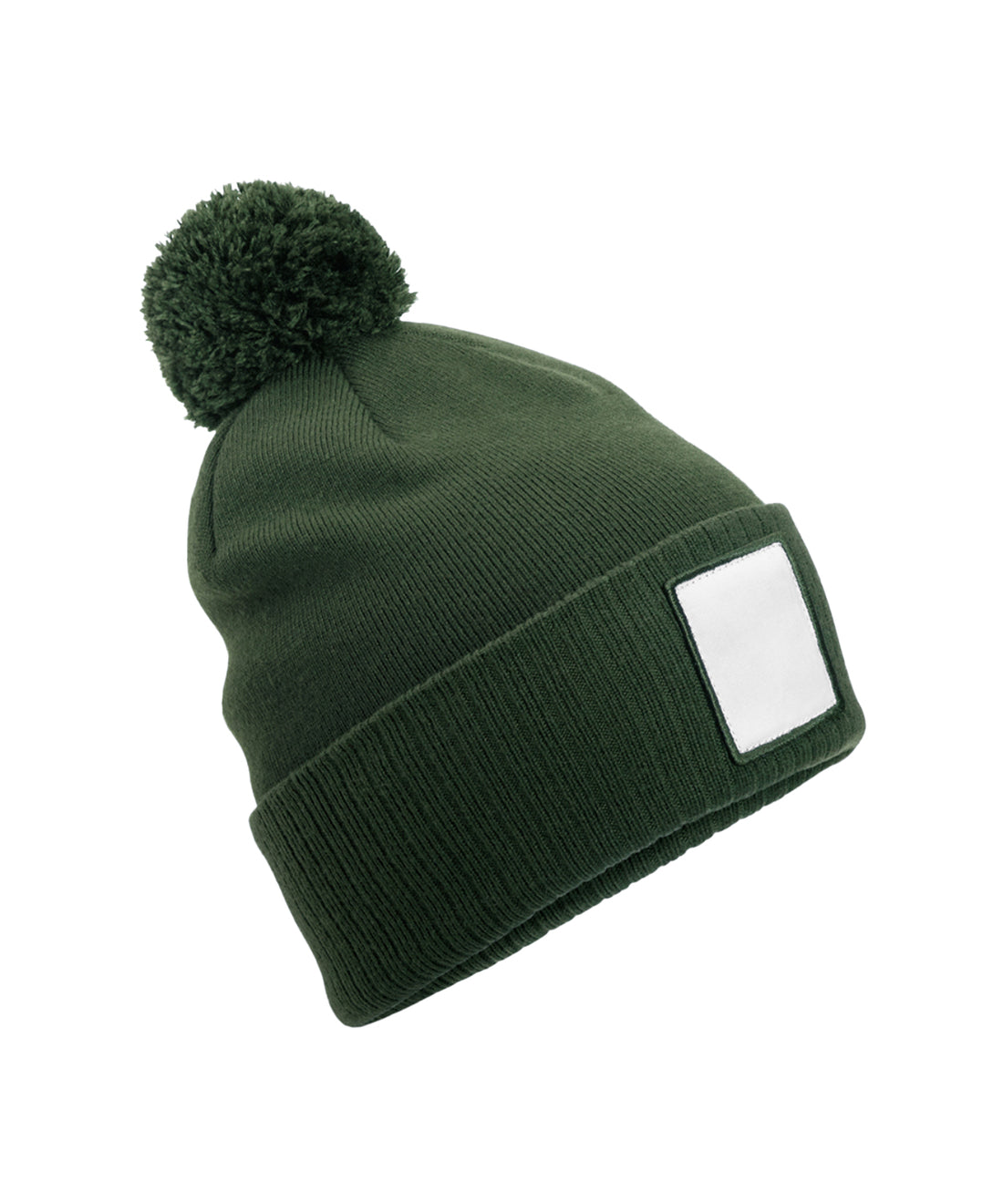 Beechfield Appliqué Patch Pom Beanie (B338R)