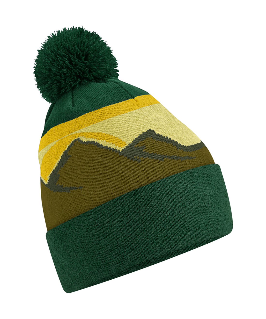 Beechfield Mountain Peaks Pom Pom Beanie (B395R)
