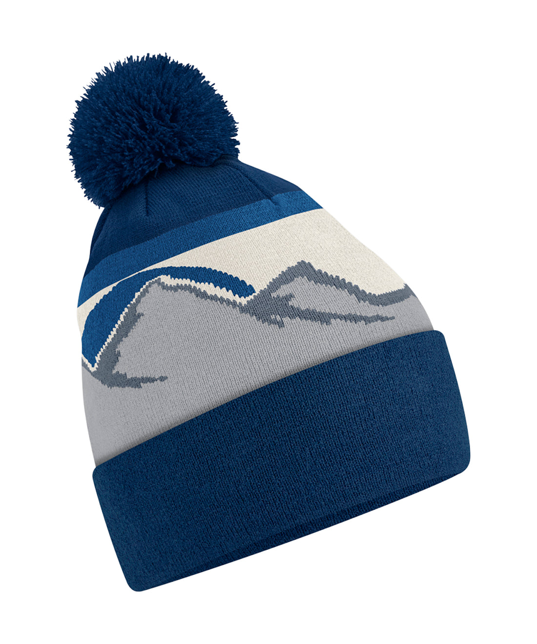 Beechfield Mountain Peaks Pom Pom Beanie (B395R)