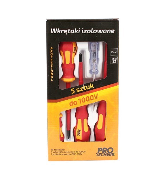 VDE Insulated Screwdriver Set 5pcs 1000V