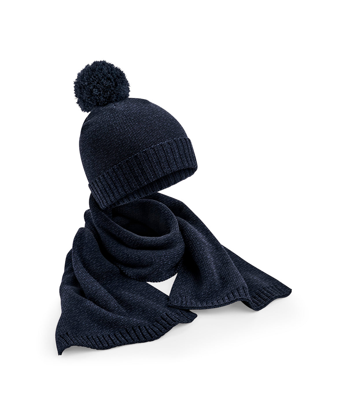 Beechfield Knitted Scarf and Beanie Gift Set (B401R)