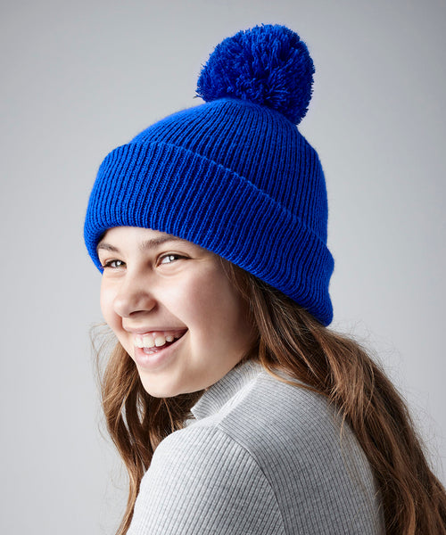 Beechfield Junior Reflective Bobble Beanie (B406B)