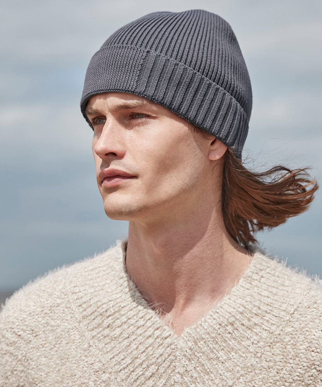 Beechfield Organic Cotton Engineered Patch Beanie (B438N)