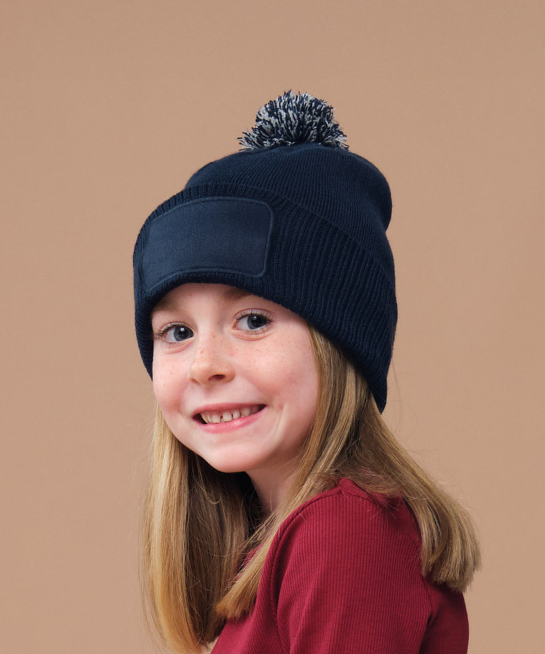 Beechfield Kids Snowstar Patch Beanie (B443B)