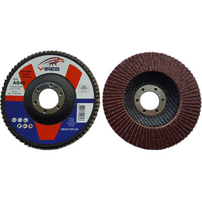 Vires Alum Oxide Flap Disc 115mm Grit 120