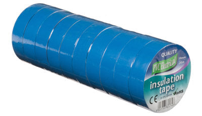 Vires Elec PVC Tape Blue 19mm x 20M