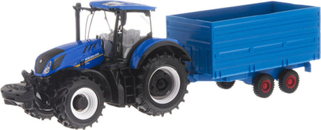 Bburago New Holland T7HD tractor with trailer
