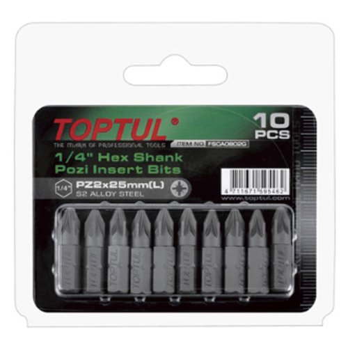 5/16" PZ4 Hex Shank Pozi Bit Set