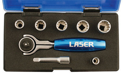 Alldrive Socket Set 1/4"D 8pc