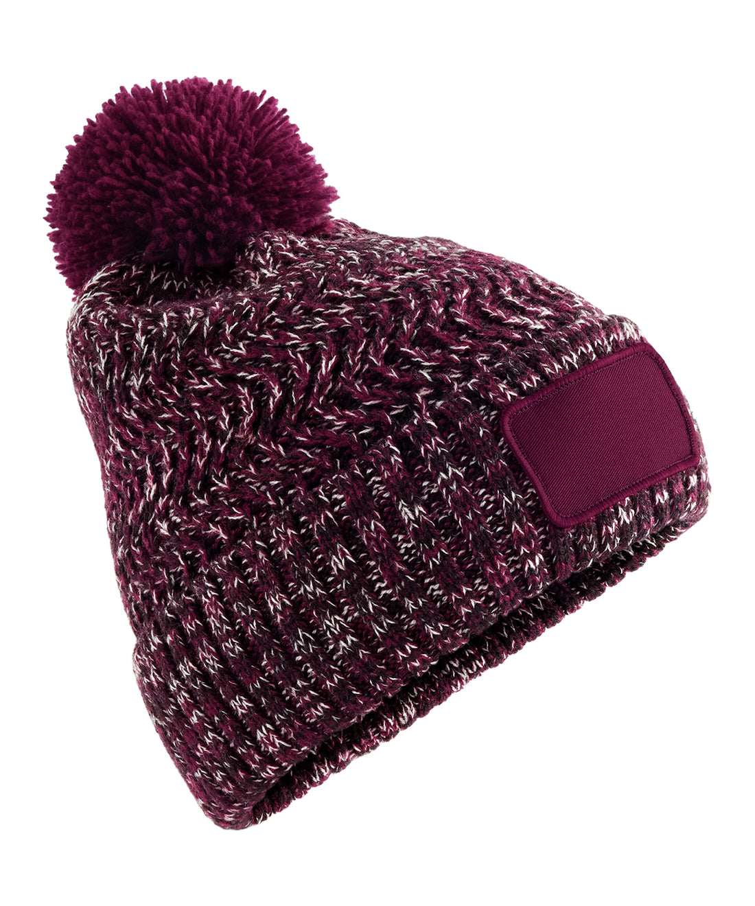 Beechfield Ramble Patch Pom-Pom Beanie (BC331)