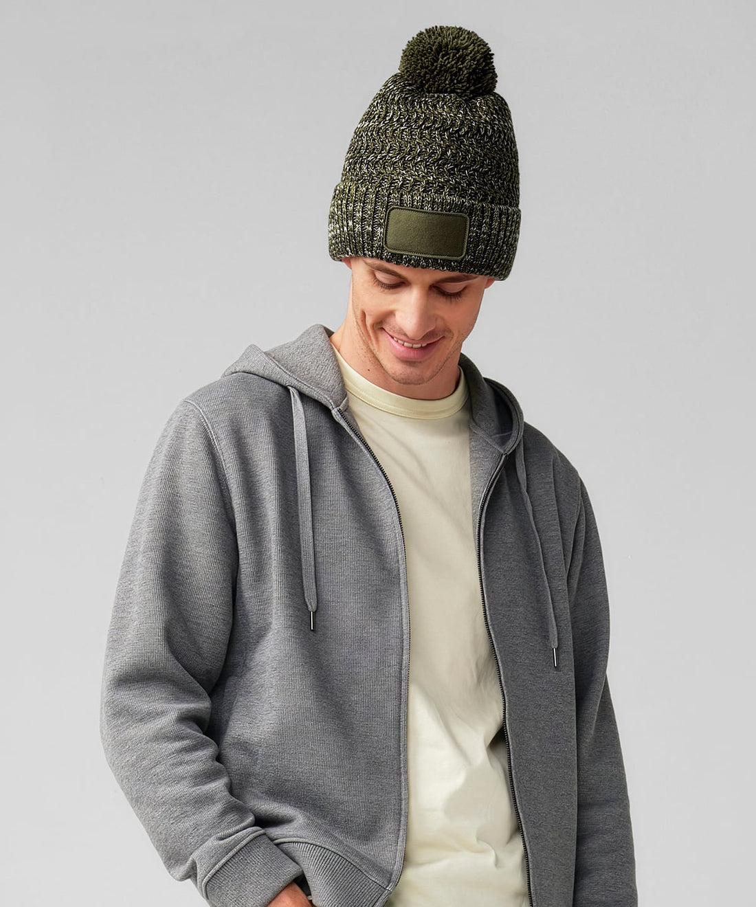 Beechfield Ramble Patch Pom-Pom Beanie (BC331)