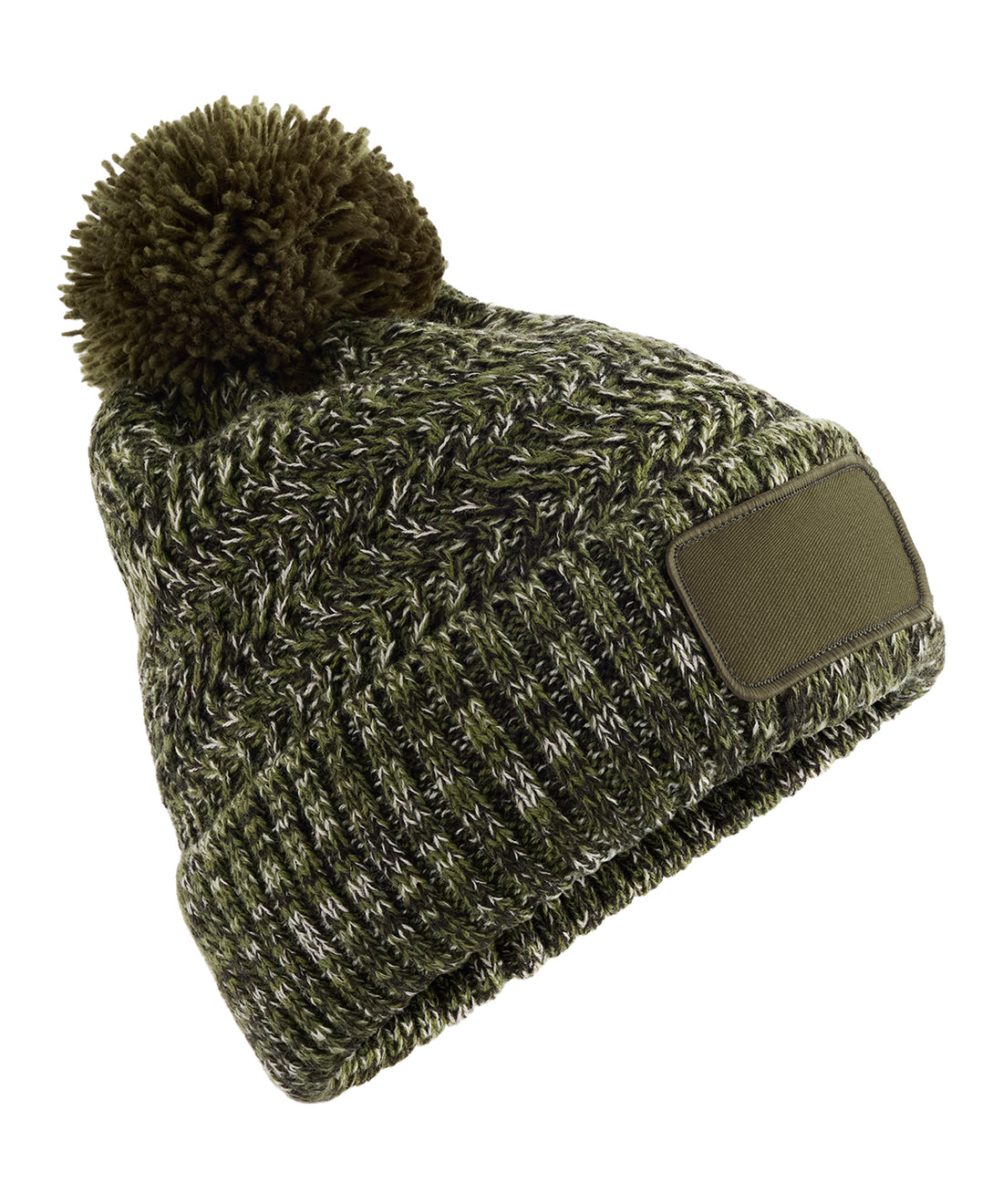 Beechfield Ramble Patch Pom-Pom Beanie (BC331)