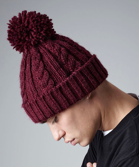 Beechfield Cable Knit Melange Beanie (BC480)