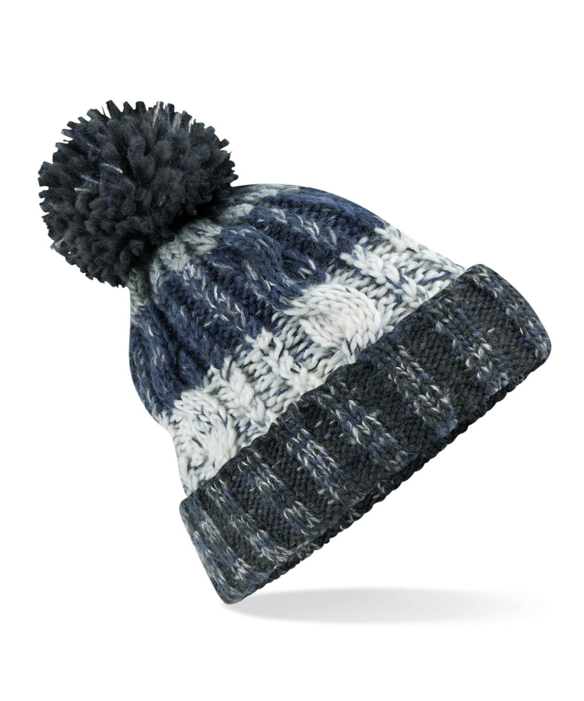 Beechfield Corkscrew Pom Pom Beanie (BC486)