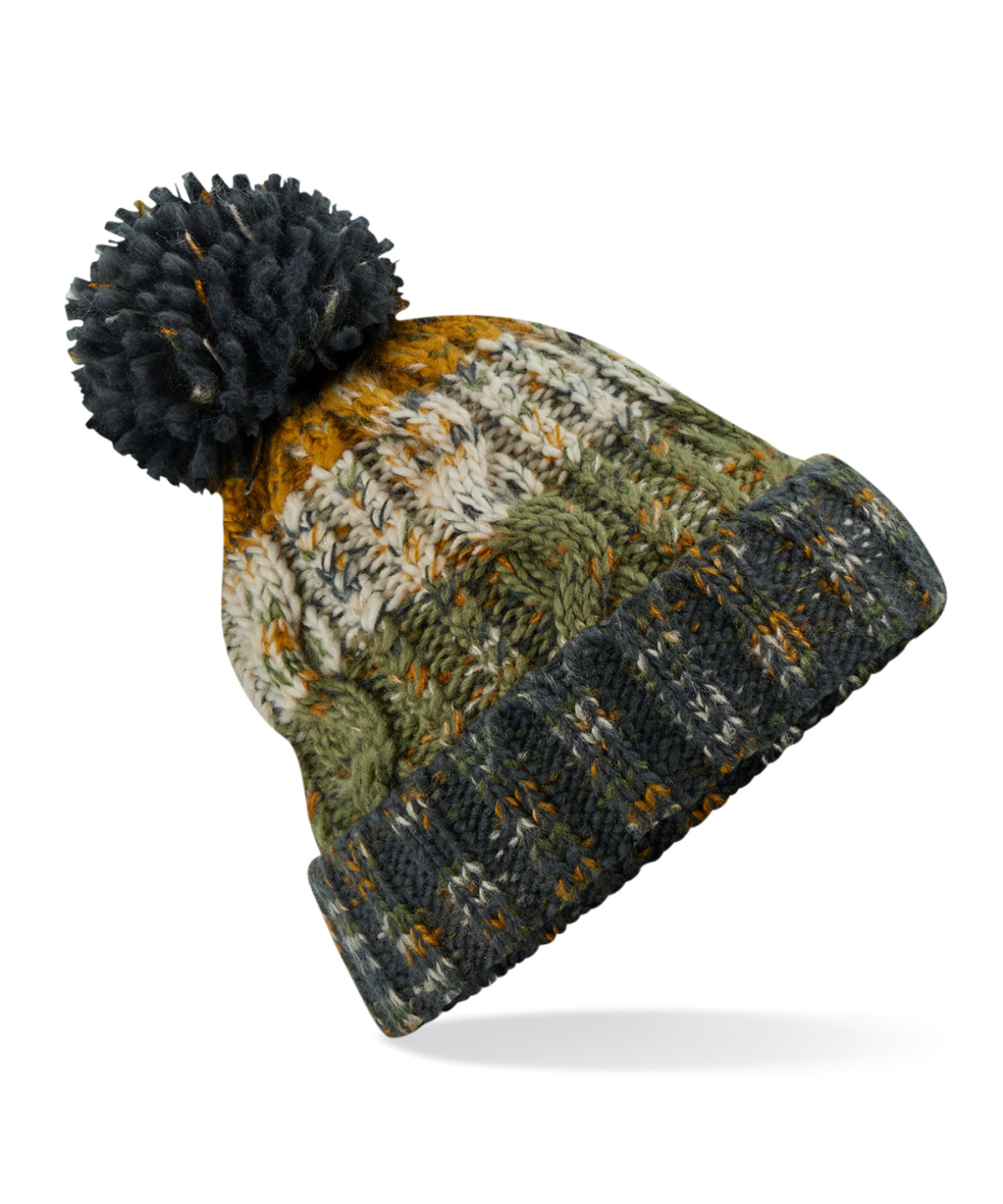 Beechfield Corkscrew Pom Pom Beanie (BC486)