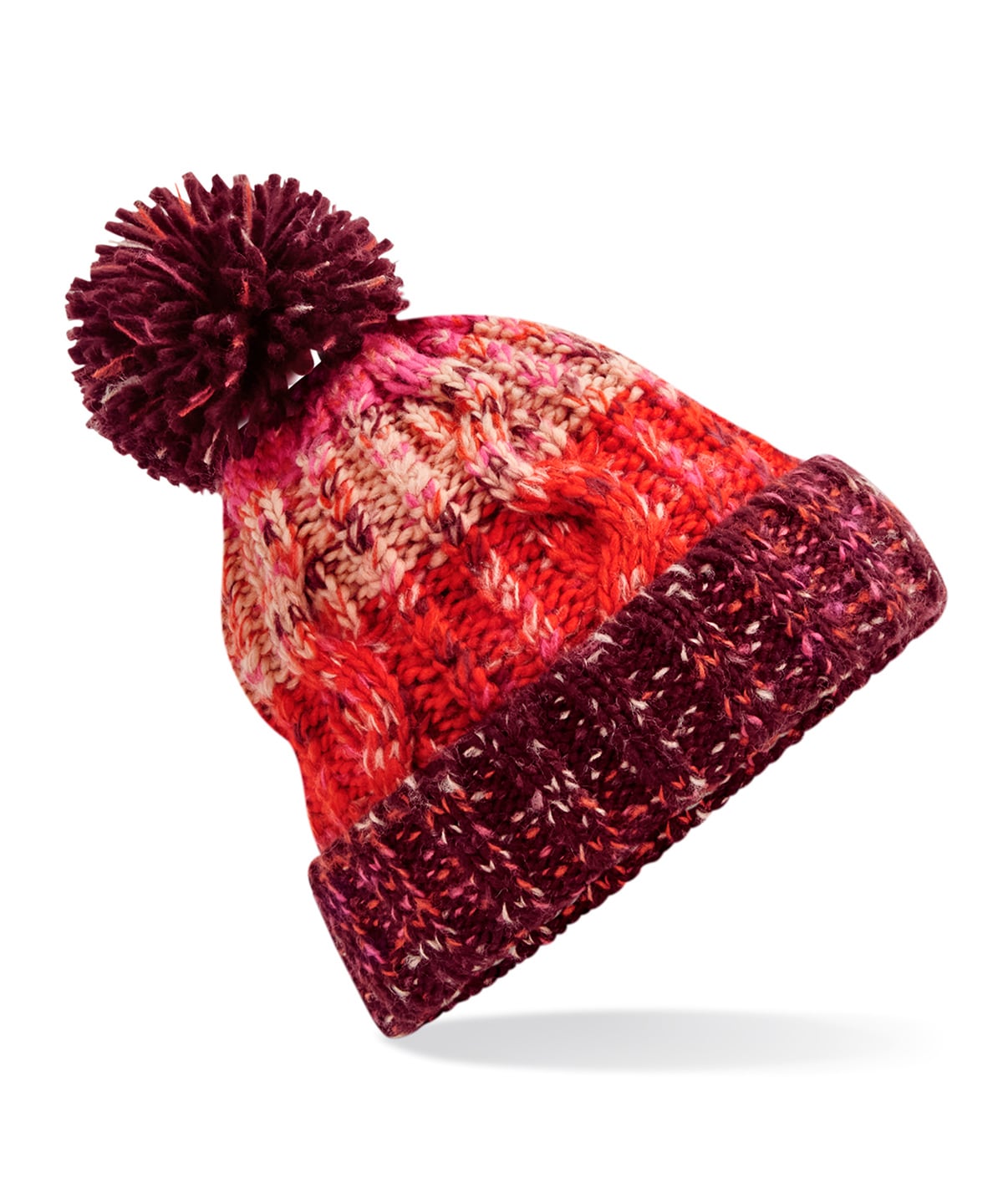 Beechfield Corkscrew Pom Pom Beanie (BC486)
