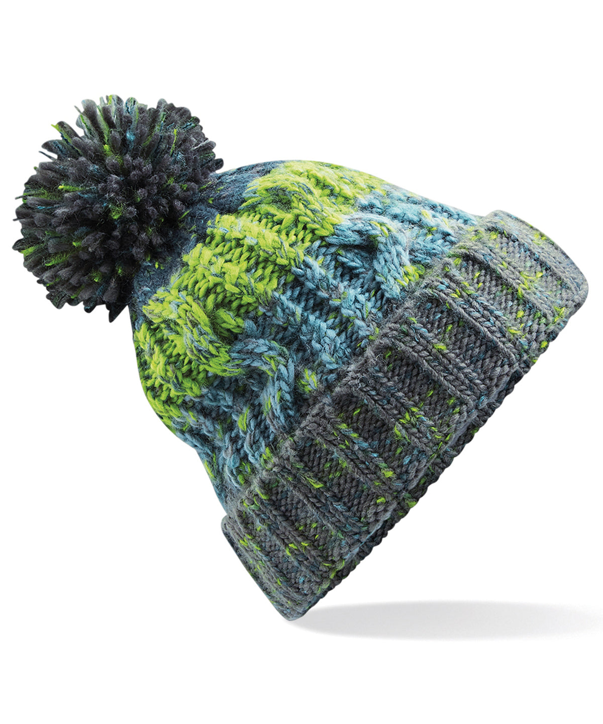 Beechfield Corkscrew Pom Pom Beanie (BC486)
