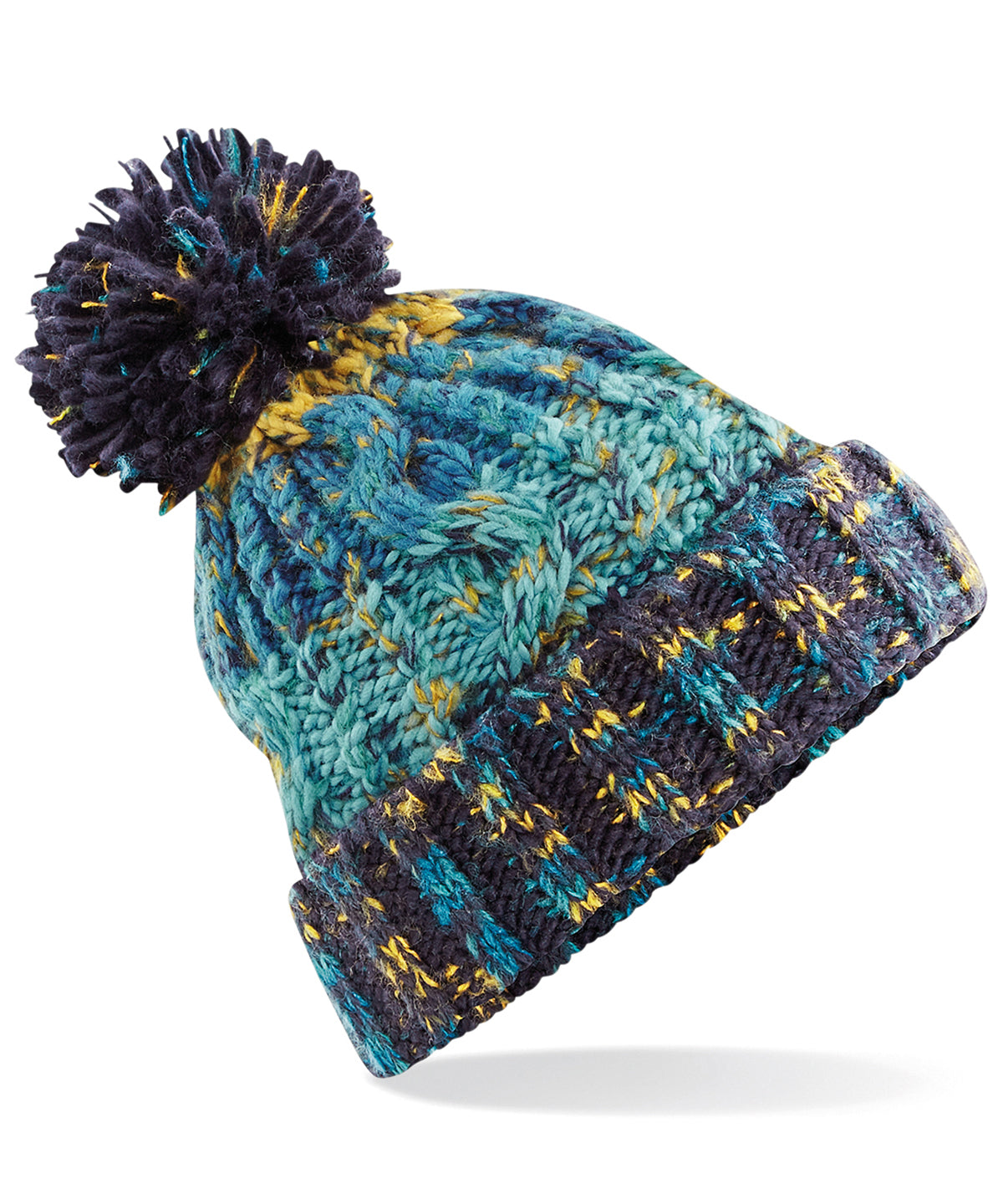 Beechfield Corkscrew Pom Pom Beanie (BC486)