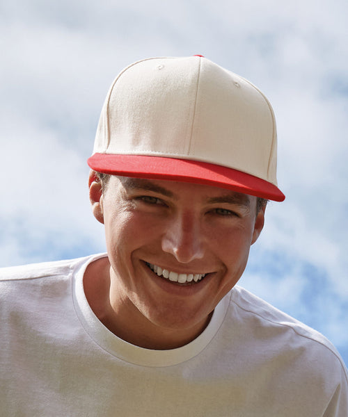 Beechfield Contrast Flat Peak 6-Panel Cap (BC662)