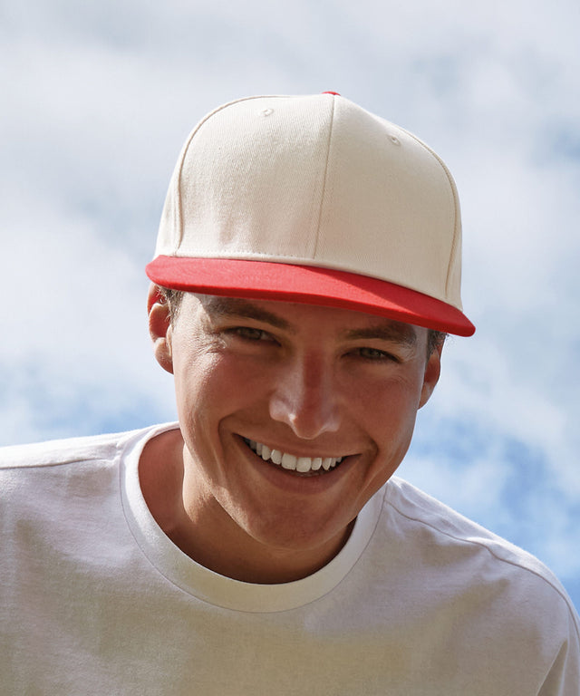 Beechfield Contrast Flat Peak 6-Panel Cap (BC662)