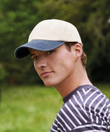 Beechfield Contrast Peak Low-Profile Vintage Cap (BC673)