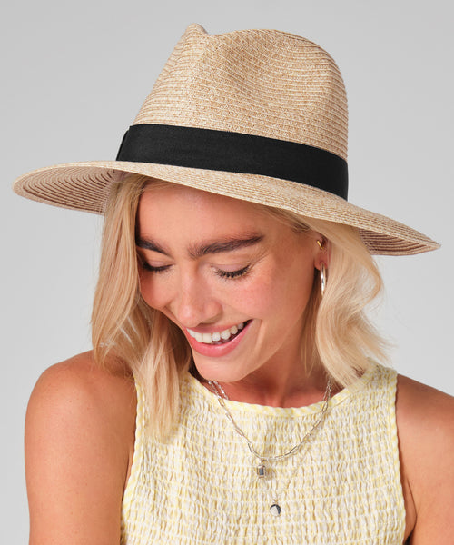 Beechfield Straw Fedora (BC725)